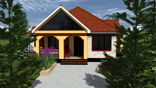 Bungalow House Plans Kenya- 3 Bedrooms house plan Kenya