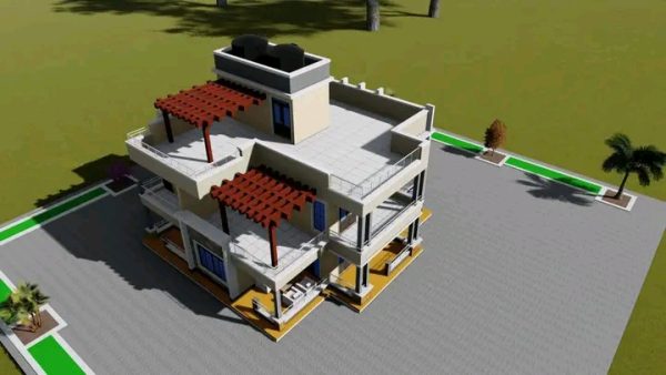 5BR Flat roof Maisonette Designs in Kenya - Image 2