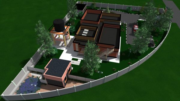 Luxurious 3 Bedroom Bungalow Flat Roof House Plans WKRE045 - Image 9