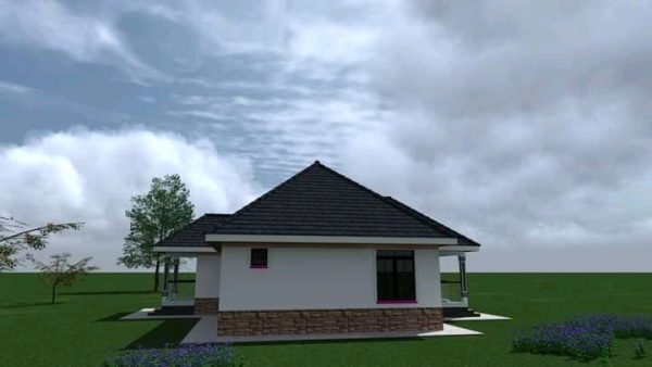 Uncomplicated Comfort - Simple 3BR Bungalow House Drawings in Kenya WKRE062 - Image 3