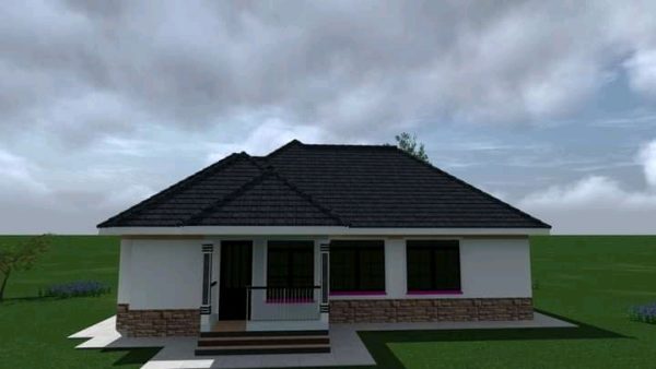 Uncomplicated Comfort - Simple 3BR Bungalow House Drawings in Kenya WKRE062 - Image 2