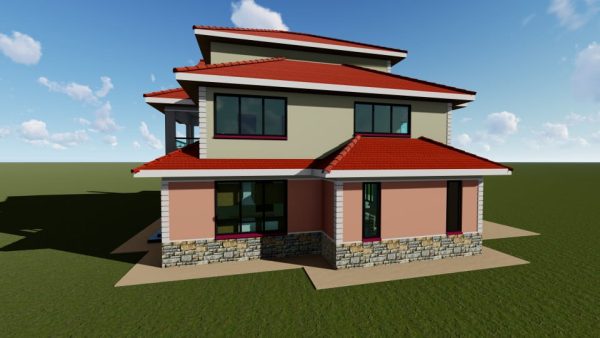 5 Bedrooms Maisonette House Plan Kenya - Image 3