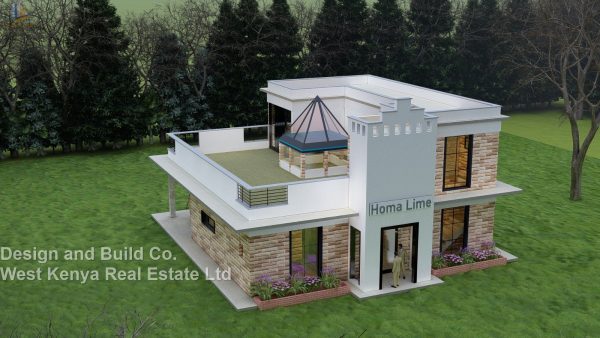 3BR Maisonette House Designs in Kenya with Rooftop Garden with skylight - Image 11