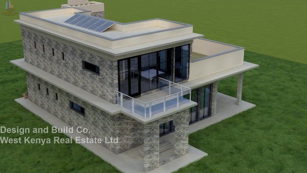 3BR Maisonette House Designs in Kenya with Rooftop Garden with skylight - Image 3