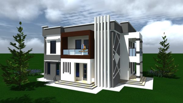 Maisonette House Plan Kenya-4BR Flat Roof - Image 3